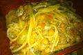 Spaghetti di Kamut con Ceci e Zucchina Tonda